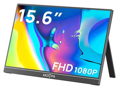 ARZOPA Monitor prijenosni A1 15.6", crna